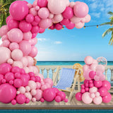 elvesmall Macaron Pink Balloon Garland Arch Kit Wedding Birthday Party Decoration Kids Girl Globos Gold Confetti Latex Ballon Baby Shower
