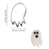 elvesmall 6pcs Halloween Cookie Cutter Mold Pumpkin Ghost Bat Biscuit Chocolate Molds Baking Cake Decorating Tool Halloween Party Supplies