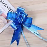 elvesmall 20/10pcs Gift Hand Drawn Flowers Decoration Wedding Car Gift Packing Pull Bow Ribbons Plastic Flores Party DIY Festive Suppy