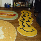 elvesmall  Smile Carpet Bedside Cartoon Funny Distortion Face Children Bedroom Rug Home Decoration Cute Living Room Corridor Mat ковер 러그