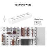 elvesmall Pegboard Wall Panels Pegboard Wall Organizer Mounting Display Diy Pegboard Kit Tool Storage Panel Board Rack Bathroom Kitchen