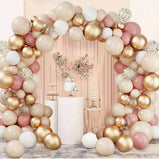 elvesmall Tender Pink Gold Balloon Garland Arch Kit Wedding Birthday Party Decoration Adult Kids Baby Shower Decor Ballon Wedding Supplies