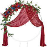 elvesmall 1.8M Roses Vines Eucalyptus Leaves Simulation Flowers Wedding Party Arch Decoration Soft Fake Silk PVC Artificial Flowers Vines