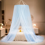 elvesmall New Domed Mosquito Net Pink Girl Canopy over the Bed Foldable Mosquito Net Door Baby Crib Anti-mosquito
