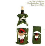 elvesmall Christmas Wine Bottle Cover Merry Christmas Decorations For Home  Cristmas Ornament Xmas Navidad Gifts New Year