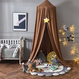 elvesmall Princess Style Kids Baby Bed Room Canopy Mosquito Net Curtain Bedding Dome Tent Crib Mantle Children's Bedside Mosquito Net