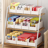 elvesmall Cabinet Storage Box Kitchen Sundries Organizer Box Cupboard Basket Storage Case Cabinet Desktop Snack Makeup Spice Bottle Holder