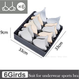 elvesmall Socks Underwear Organizer Storage Box Cabinet Drawer Organizer Socks Bra Underwear Organizer Wardrobe Clothes Storage Organizer