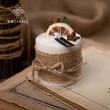 elvesmall Scented Candles Wholesale Soybean Candles Aromatherapy Home Decoration Romantic Birthday Gift Box Cinnamon Violet Flavor