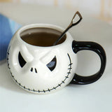elvesmall Halloween Prank Ceramic Water Mug for Children  Cartoon Coffee Milk  Pumpkin Shape Holiday Gift Christmas
