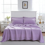 elvesmall 100% French Natural Pure Linen Bedding Sheet Set Ultra Soft Durable Luxurious Stone Washed 3 Pieces Sheets Set Double Bed Sheets