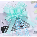 elvesmall 20/10pcs Gift Hand Drawn Flowers Decoration Wedding Car Gift Packing Pull Bow Ribbons Plastic Flores Party DIY Festive Suppy