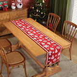 elvesmall  Christmas Table Runner Table Path Christmas Decoration Home Table Setting Dining Vintage Wedding Family Party Christmas Placemat