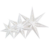 elvesmall Hollow Star Hanging Pendant Light Eid Mubarak Ramadan Kareem Decoration 2024 paper Lantern Islamic Muslim Party Supplies wedding