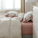 elvesmall  Pure Cotton Bedclothes Pastoral Style Bedsheets Set with Pillow Case 이불세트 Bedding Sets Queen Size for Home Single Bed Linen Sets
