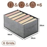 elvesmall Closets Clothes Organizer Pants Jeans Storage Box Cabinet Drawer Organizer Underwear Socks T-Shirt Wardrobe Storage Organizers