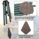 elvesmall Wind Chimes Outdoor Large Deep Tone Macrame 44 Inches Sympathy Wind Chimes Tuned Soothing Melody Room Decoration Home Chime