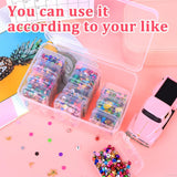 elvesmall 12 Pack Plastic Clear Storage Box Organizer Small Storage Case Containers Toy Ring Jewelry Organizer Makeup Case Craft Container