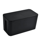 elvesmall Cable Storage Box Power Strip Wire Case Anti Dust Charger Socket Organizer Network Line Storage Bin Charger Wire Management