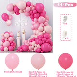 elvesmall Macaron Pink Balloon Garland Arch Kit Wedding Birthday Party Decoration Kids Girl Globos Gold Confetti Latex Ballon Baby Shower