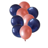 elvesmall 12pcs Ink Blue Latex Balloon Set Star Clear Pink Gold Helium Balloons Wedding Decoration Baby Shower Birthday Party Supplies