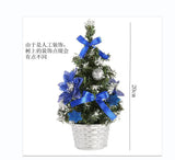 elvesmall  Mini Artificial Christmas Tree Home Bedroom Desktop Ornament Red Bow Pine Cone Party Christmas Decoration for Home Gifts