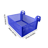 elvesmall Pool Storage Basket Plastic Hanging Pool Mesh Organizer Hook Pool Drinks Holder Portable Removable Frame Swim Pool Accessories