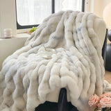 elvesmall  Multifunctional Winter Blanket for bed thickened quilt duvet cover double bed plaid Microfiber bedding sofa blankets and throws