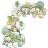 elvesmall  Avocado Green Gold Balloon Garland Arch Kit Wedding Birthday Party Kids Baby Shower Decor 1st Birthday Confetti Letax Ballons