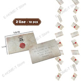 elvesmall 20pcs Magic Wizard Floating Acceptance Letters Banners for Halloween Harry Themed Party Decoration Masquerade Welcome Letter
