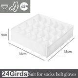 elvesmall Socks Underwear Organizer Storage Box Cabinet Drawer Organizer Socks Bra Underwear Organizer Wardrobe Clothes Storage Organizer