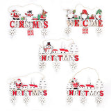 elvesmall Gnome Santa Claus Wooden Hanging Ornament 2024 Merry Christmas Decoration for Home Door Xmas Tree Pendants Navidad New Year 2025