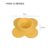 elvesmall Ceramic Candle Holder Pillar Candlesticks Holder for Centerpieces Wedding Decorations Flower Shape Minimal Candle Stick Holder