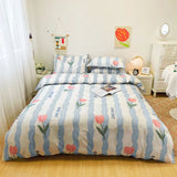 elvesmall Home Textiles  Bedding Set Bedclothes include Duvet Cover Bed Sheet Pillowcase Comforter Bedding Sets Bed Linen