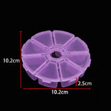 elvesmall 1pcs Plastic 6/815 Storage boxes Slots Adjustable packaging transparent Tool Case Craft Organizer box jewelry accessories