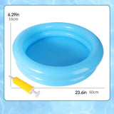 elvesmall Inflatable Foot Bath Footbath Foot Soaking Bath Basin For Swimming Pool To Clean Feet Sturdy Versatile Blue Inflatable Basin