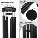 elvesmall Deep Tone Wind Chimes Room Decoration Home Décor Sympathy Gift Macrame Garden Patio Yard Windchimes Outdoors Decorations Outdoor