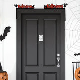elvesmall Halloween Door Frame Decoration,Bats,Pumpkins,Spider Webs,Door and Window Corner Stickers, Halloween Home Decoration