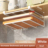 elvesmall  Kitchen Under Cabinet Basket Storage Shelf Cutting Board Rack Kitchen Closet Rack Under Desk Cabinet Office Bathroom Organizers
