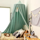elvesmall  Summer Fabric Mosquito Net Tent Canopy Window Anti Mosquito Net Nordic style solid color Home and garden child bed
