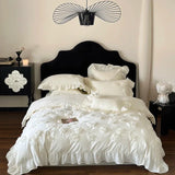 elvesmall  Esthetic 5D rose Bed linen cotton bed cover full set room decor Quilt duvet cover double bed sheets set Comforter bedding set