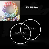 elvesmall Balloon Garland Round Balloon Stand Arch Baby Shower Kids Birthday Party Decorations Ballon Wreath Frame Wedding Party Supplies