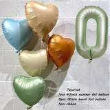 elvesmall 40inch Olive Green 0-9 Number Digital Helium Balloons Kids Adult 18 30 60th Birthday Party Decor Wedding Hawaiian Party Supplies