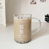 elvesmall  -  1000ml Glass Cups With Lid  And Straw Drinkware Cute Coffee Mugs Big Glasses For Drinks Water Tea  Korean Milk Juice Beer Cup