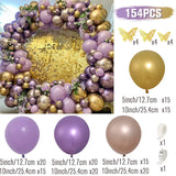 elvesmall Blue Gold Balloon Garland Arch Kit Birthday Party Decor Foil Latex Ballon Wedding Birthday Party Baby Shower Kids Baloon