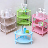 elvesmall Bathroom Corner Storage Holder Shelves Organizer Kitchen Floor Tripod Toilet Tissue Towel Rack Shelf Bathroom Accessories