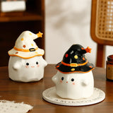elvesmall Funny Ghost Ceramic Mugs Coffee Cups with Lids Office Afternoon Tea Coffee Cup Halloween and Easter Gifts Friends