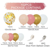 elvesmall Pink Gold Balloon Garland Arch Kit Wedding Birthday Party Decoration Adult Kids Baby Shower Decor Ballon Wedding Supplies