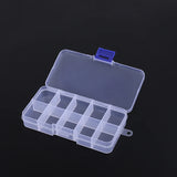elvesmall 28 Grid Rectangle Plastic Jewelry Box Compartment Storage Box Case Jewelry Earring Bead Craft Display Container Organizer