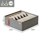 elvesmall Closet Organizer Underwear Drawer Organizer Socks Bra Clothing Storage Box Wardrobe Organizer Clothes Cabinet Drawer Organizers